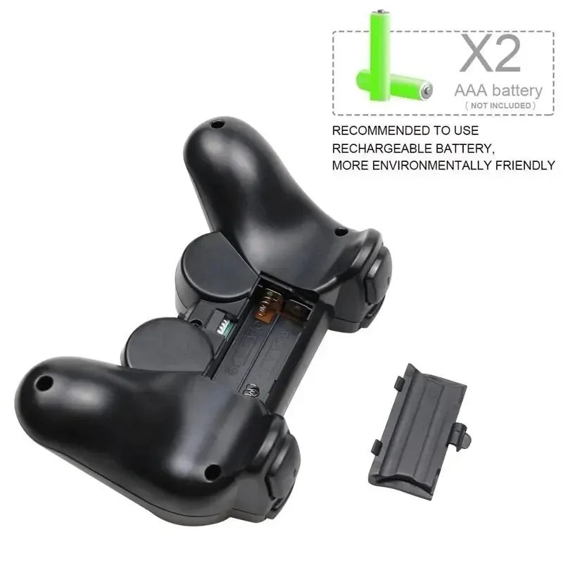 2-Pack 2.4G Wireless Gamepad Set - Plug & Play USB Joystick for PC/Android TV/Switch, Ergonomic Grip
