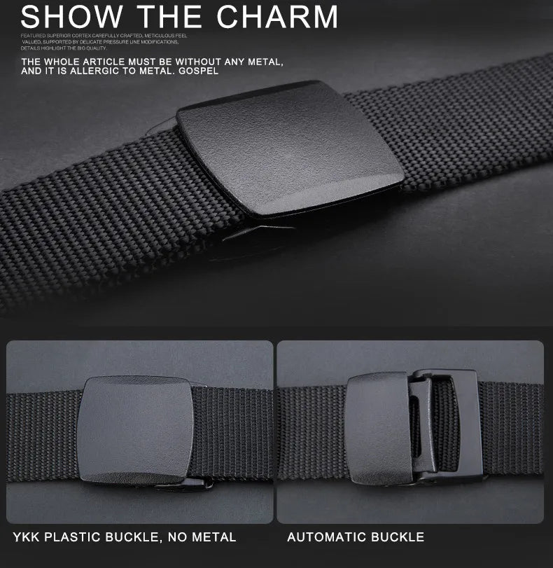 Military Automatic Buckle Nylon Belt Outdoor Hunting Multifunctional Tactical Canvas Belt High Quality Men Belt