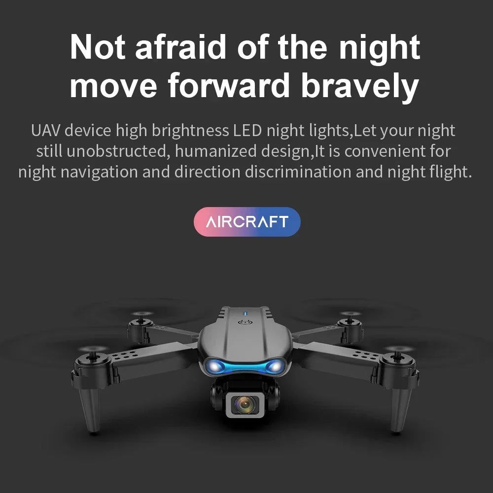E99 Pro Drone With 4K Dual Camera Wifi Optical Flow And Obstacle Avoidance For Aerial Photography Quadcopter