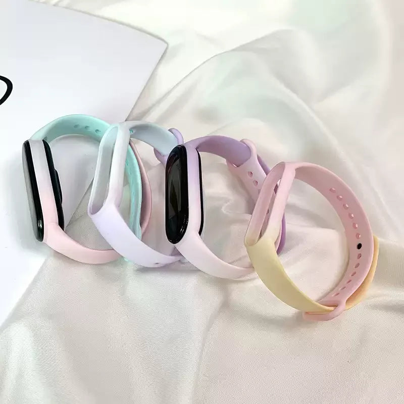 official Silicone Strap For Xiaomi Mi Band 4 5 6 7 Bracelet Sport Watch Wristband Miband4 miband7 Correa Mi band 3 4 5 6 7 Band