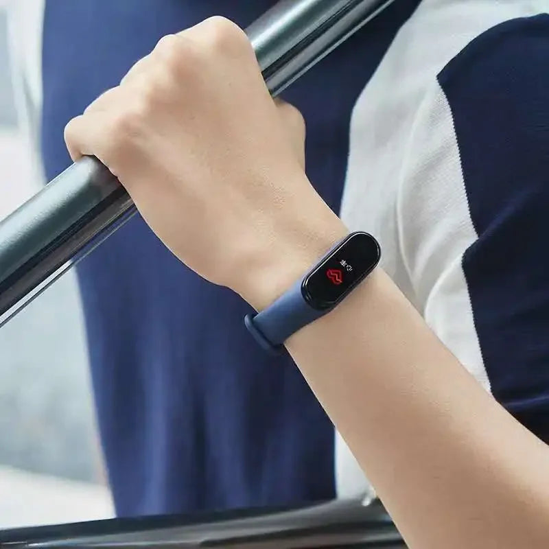 official Silicone Strap For Xiaomi Mi Band 4 5 6 7 Bracelet Sport Watch Wristband Miband4 miband7 Correa Mi band 3 4 5 6 7 Band