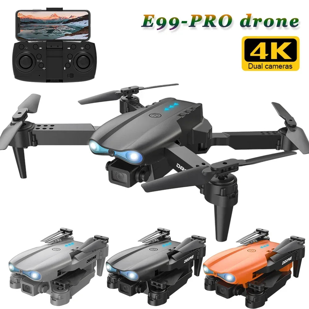 E99 Pro Drone With 4K Dual Camera Wifi Optical Flow And Obstacle Avoidance For Aerial Photography Quadcopter