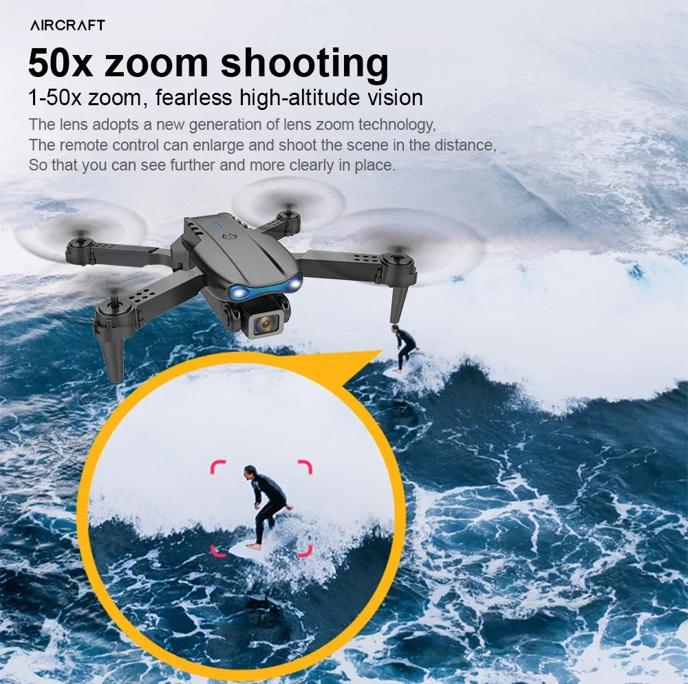 E99 Pro Drone With 4K Dual Camera Wifi Optical Flow And Obstacle Avoidance For Aerial Photography Quadcopter