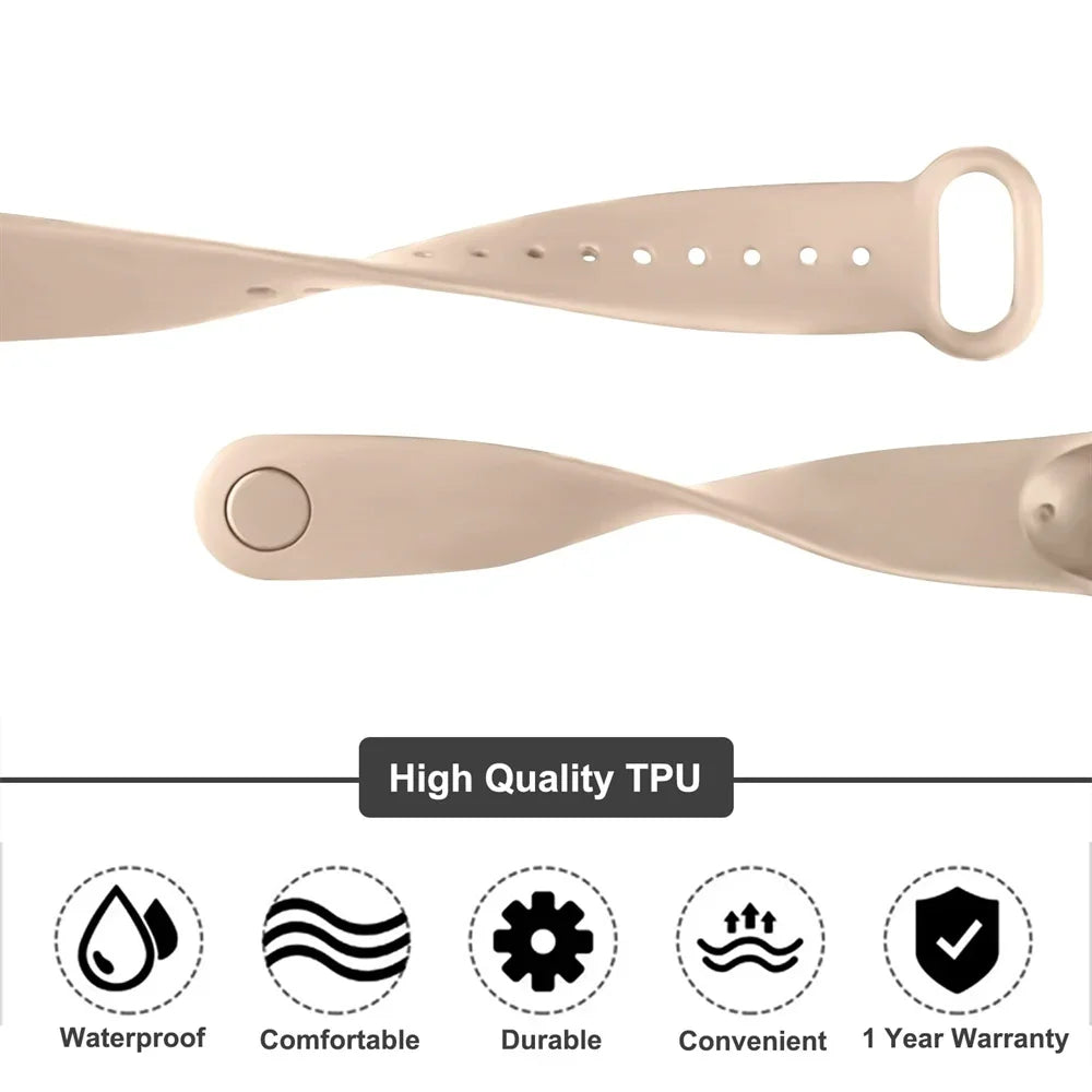 official Silicone Strap For Xiaomi Mi Band 4 5 6 7 Bracelet Sport Watch Wristband Miband4 miband7 Correa Mi band 3 4 5 6 7 Band